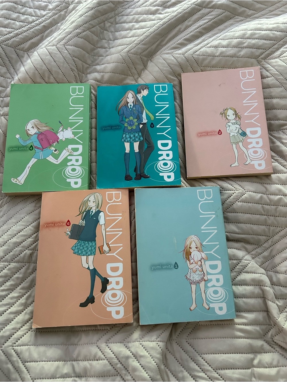 Bunny Drop Manga Lot Volumes 1, 2, 4, 6 & 9 by Yumi Unita